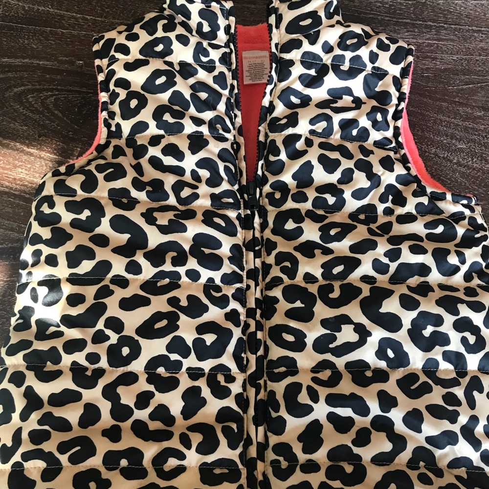 Gymboree - Girls Cheetah print vest - size M (7/8)